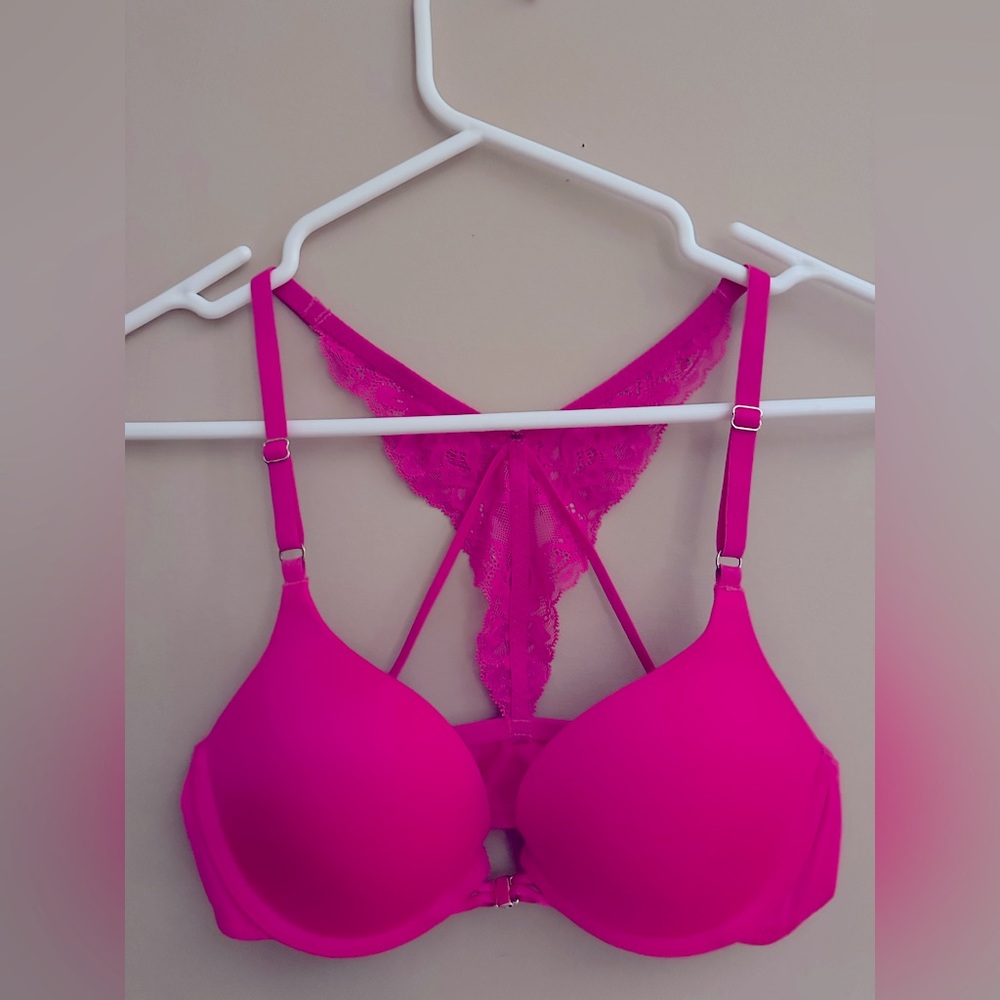 La SENZA Hot Pink Lace Bra